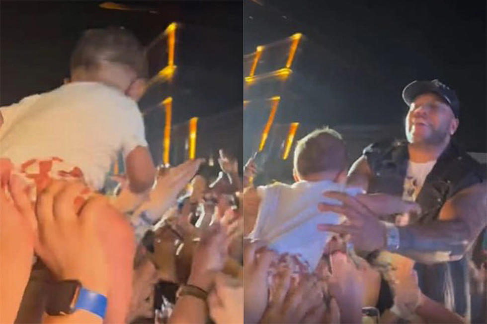 Flo Rida Fan Crowd Surfs a Baby During Rapper’s Performance