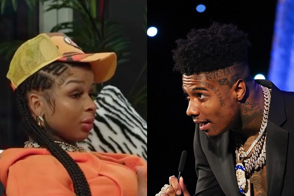 Chrisean Posts Video of Blueface on Phone Trying to Take Her Son