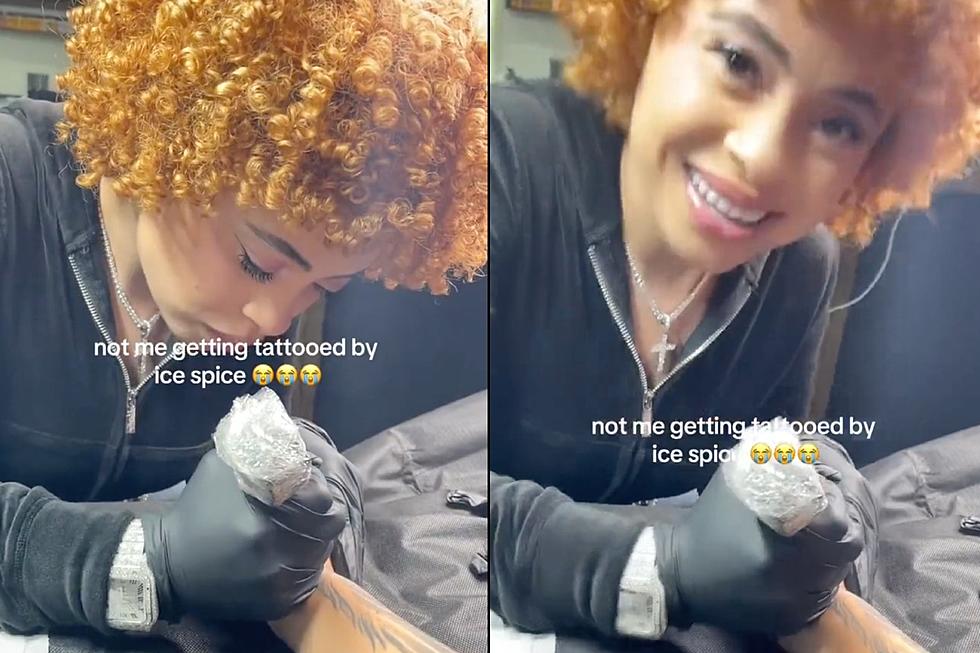 Ice Spice Gives a Tattoo Artist a Few New Tattoos on His Hand