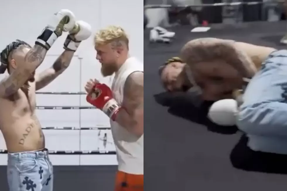 Lil Pump Lets Boxer Jake Paul Punch Him in the Stomach and Instantly Regrets It