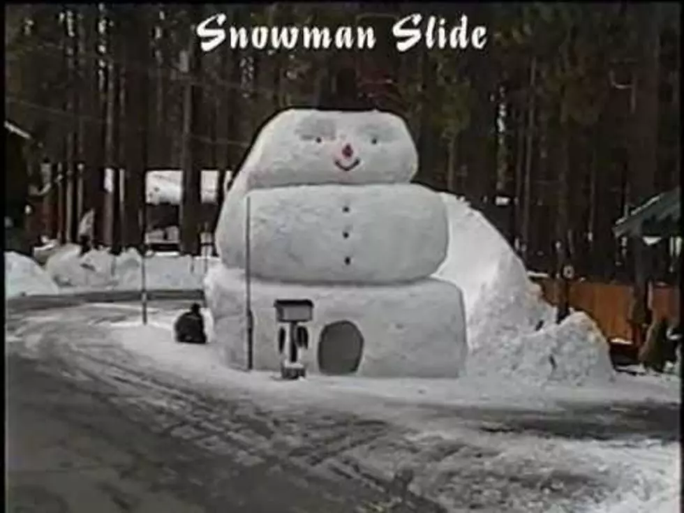 Snowman Slide; Coolest Slide Ever! [VIDEO]