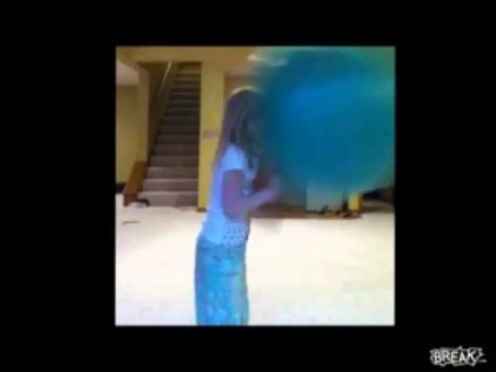6 Year Old Girl VS Exercise Ball [VIDEO]