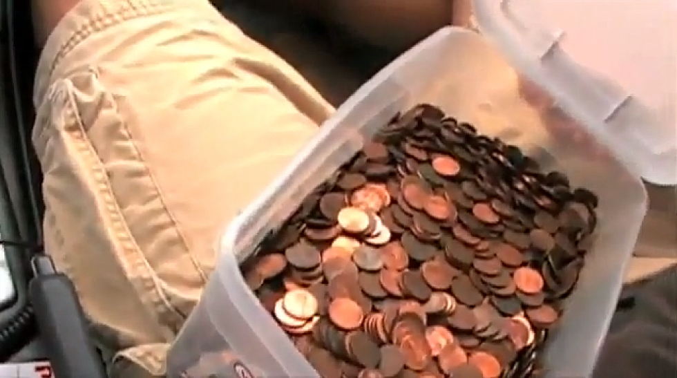 Guy Pays for Impounded Car with 8,800 Pennies
