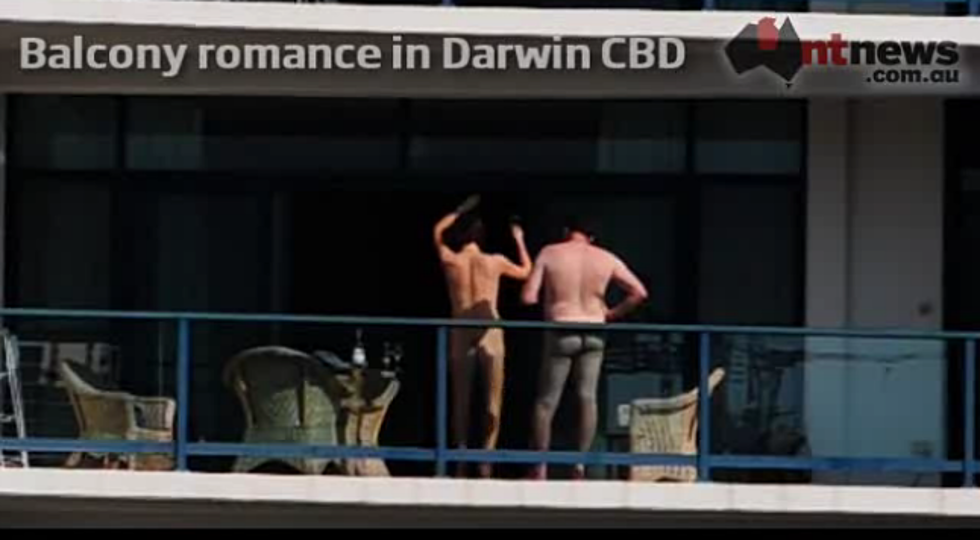 Couple Have Sex on Balcony in Darwin, Australia