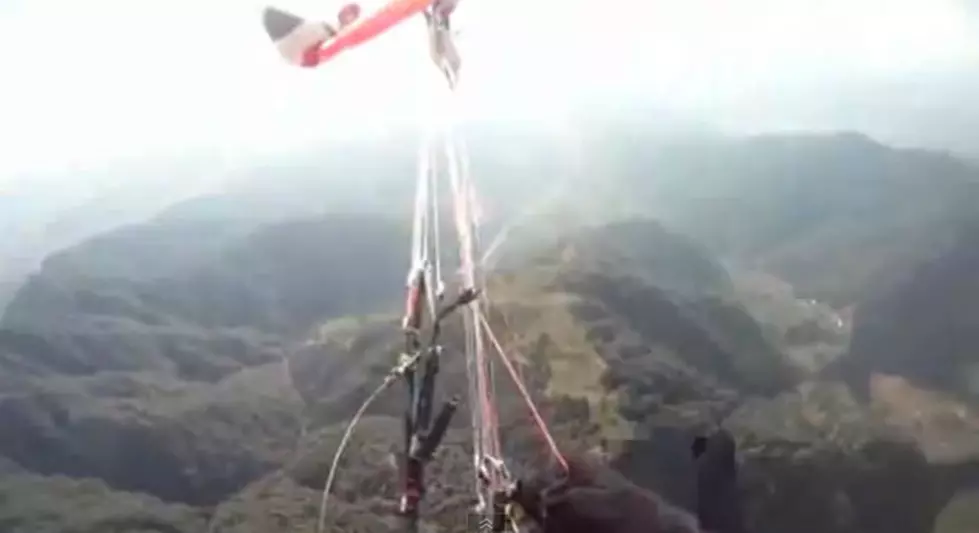 Eagle Gets Tangled in Man’s Parachute