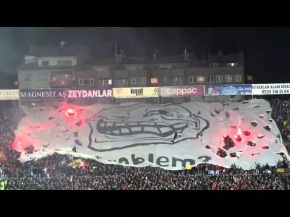 Troll Face Meme Takes Over Turkish Soccer Match