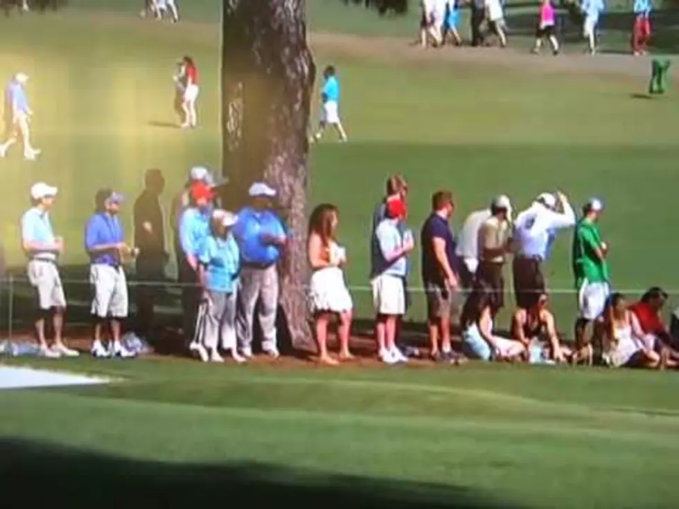 Dude Gets Cup Checked At 2012 Masters