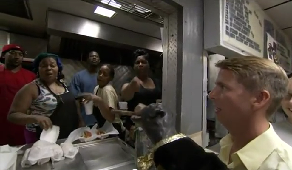Conan – Jack McBrayer and Triumph The Insult Comic Dog Visit The World’s Meanest Hotdog Stand