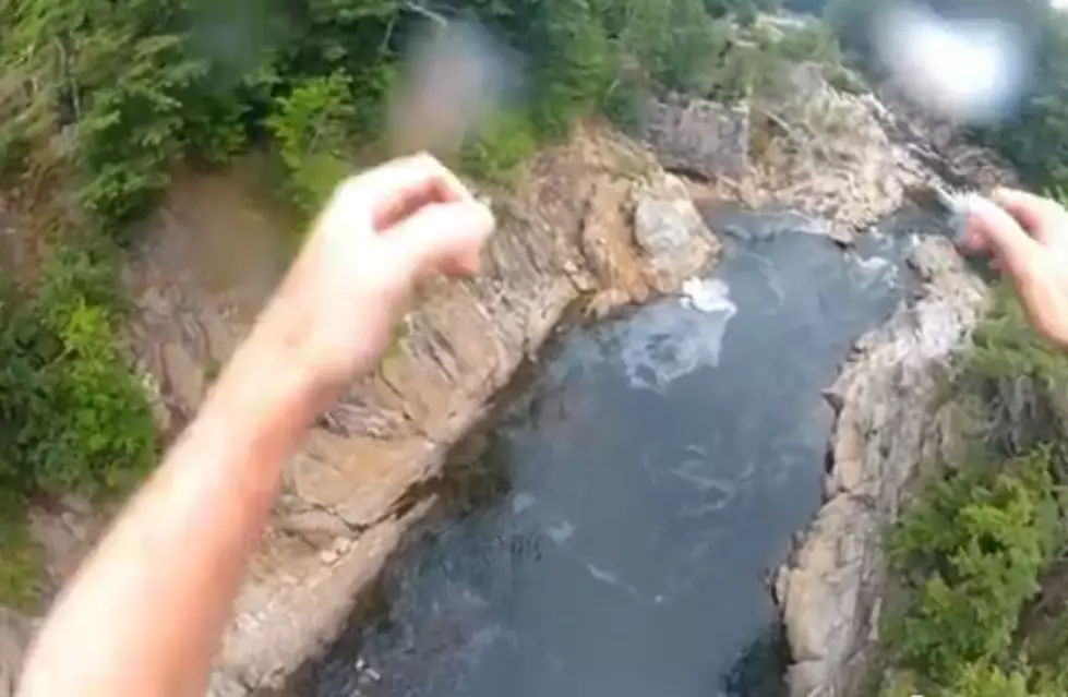 Insane 100-Foot Bridge Jump Filmed With Helmet Cam [VIDEO]