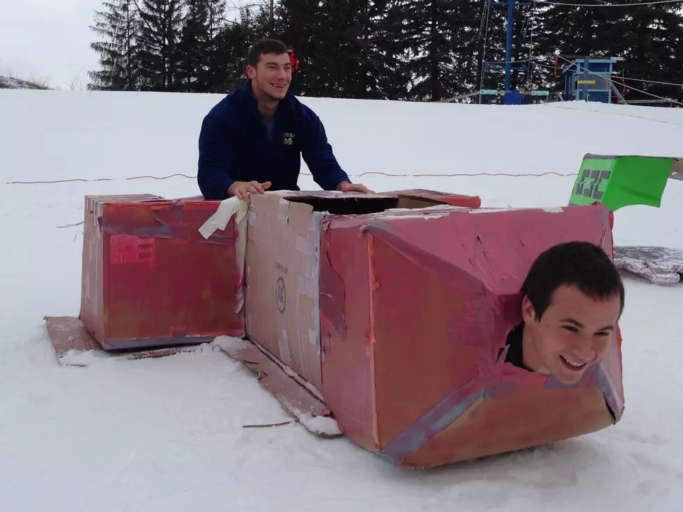 Photos from the First Annual Cardboard Classic Sled Race [GALLERY]