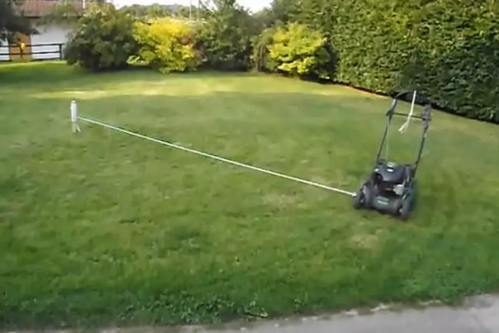 Lawnmower Trick Takes the ‘Work’ Out of Yard Work – Idiotic or Innovative? [VIDEO]