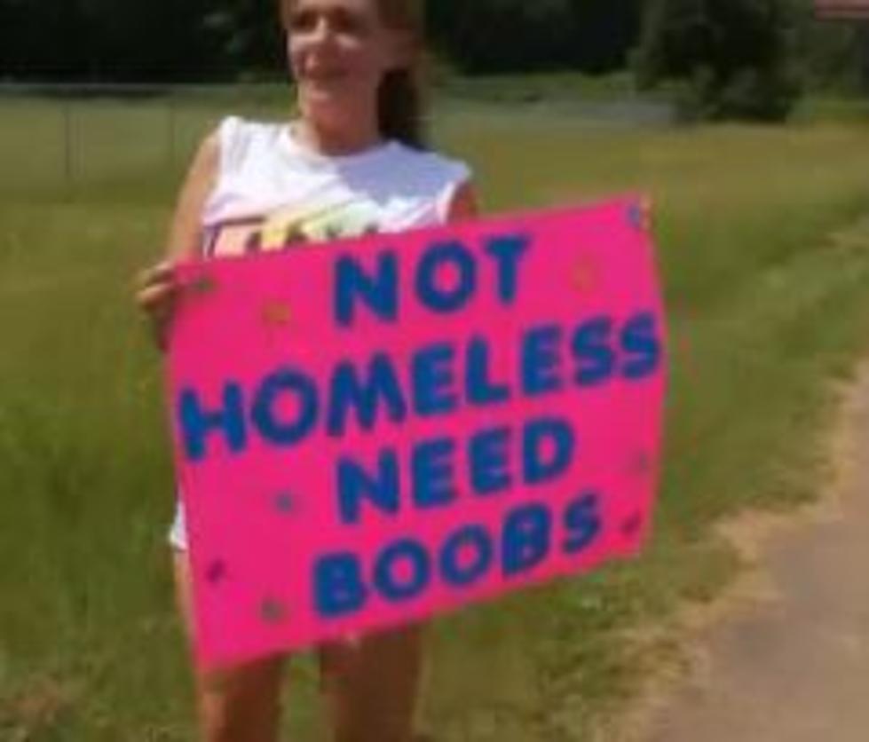 Woman Begs For Boob Job Money On Street [VIDEO]