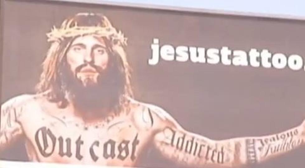 Tattooed Jesus Billboards Spark Controversy [VIDEO]