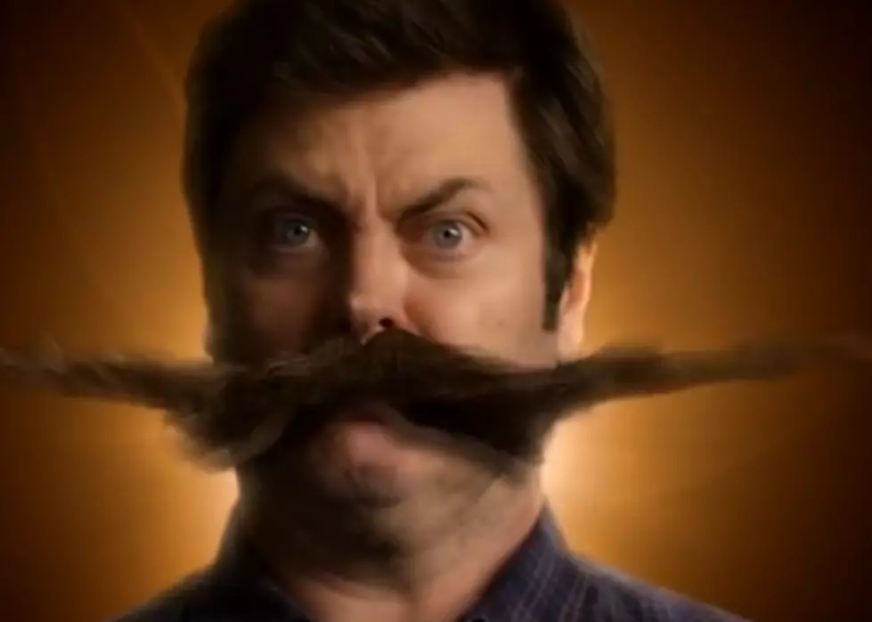 Nick Offerman Gives a Moustache Update Midway Through Movember [VIDEO]