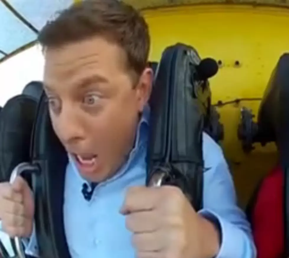 TV Host Nearly Goes into Shock on Ride [VIDEO]