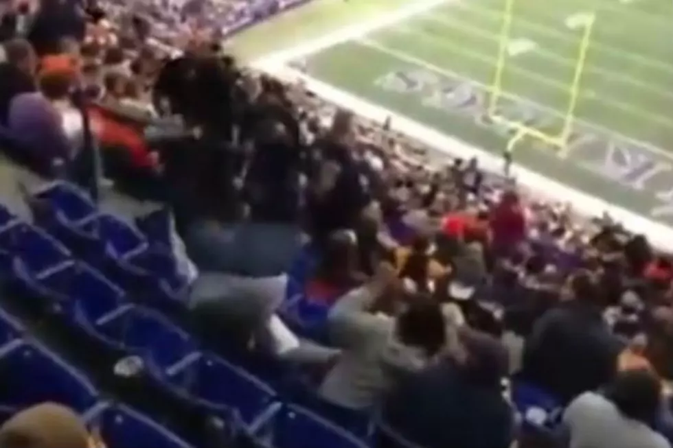 Drunk Vikings Fan Falls Over Three Rows And Spills Beer