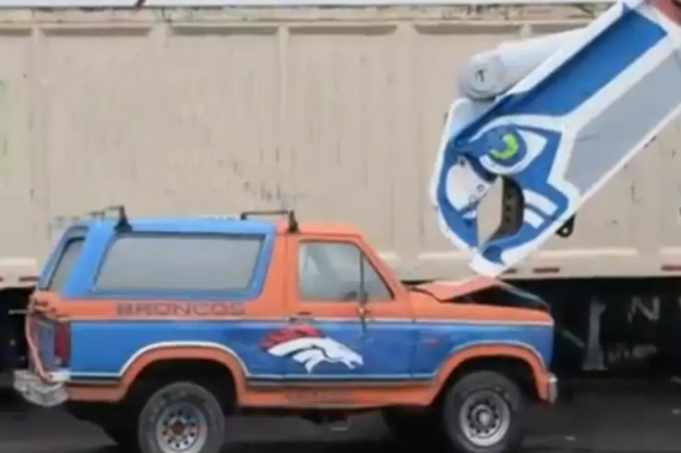 Seahawks Fans Show Their Support By Literally Destroying a Bronco [VIDEO]