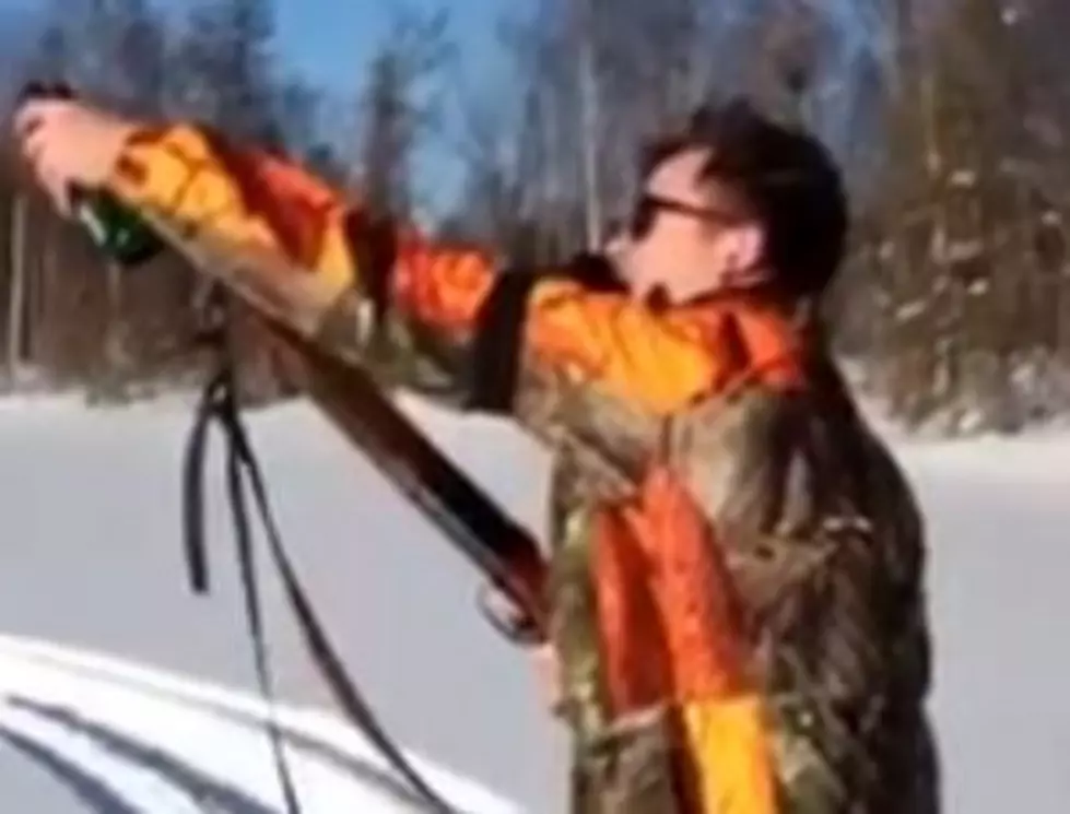 Man Opens Beer With A Shotgun [VIDEO]