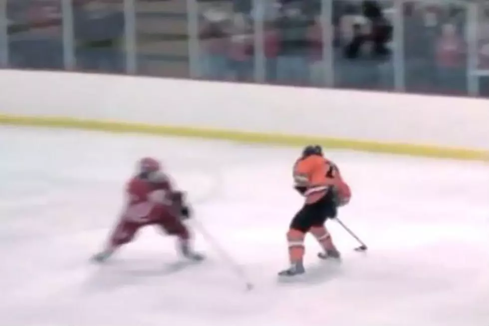 Massive Hockey Check In High School Game [VIDEO]