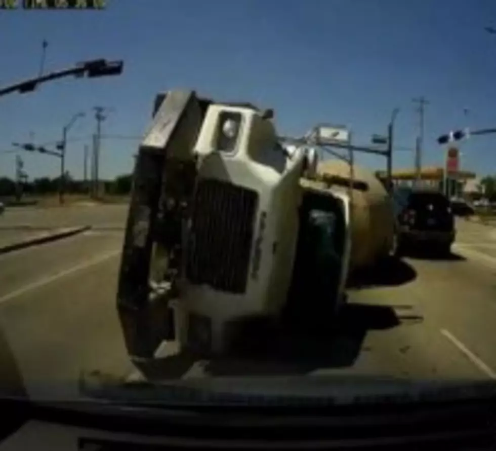 This Is What It&#8217;s Like When A Cement Truck Collides With A Mini-Van [VIDEO]