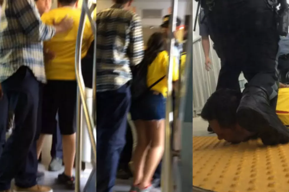 Angry Couple On Train Assaults Police [VIDEO]