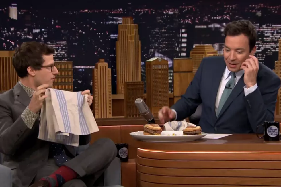Andy Samberg During Commercial Break On Jimmy Fallon [VIDEO]