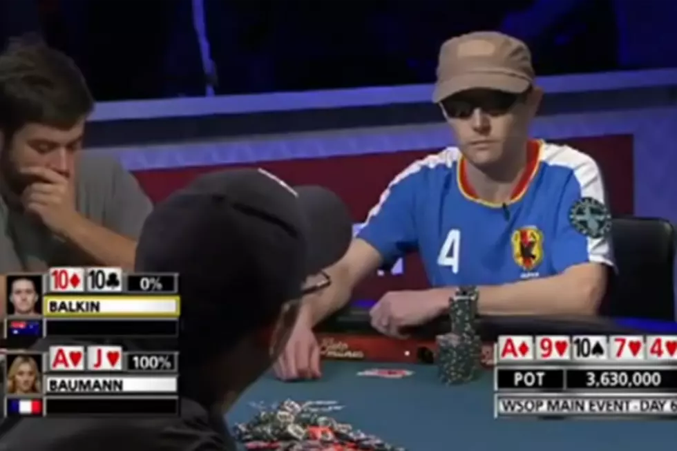 Poker Player Celebrates Losing Hand Like A Dope [VIDEO]