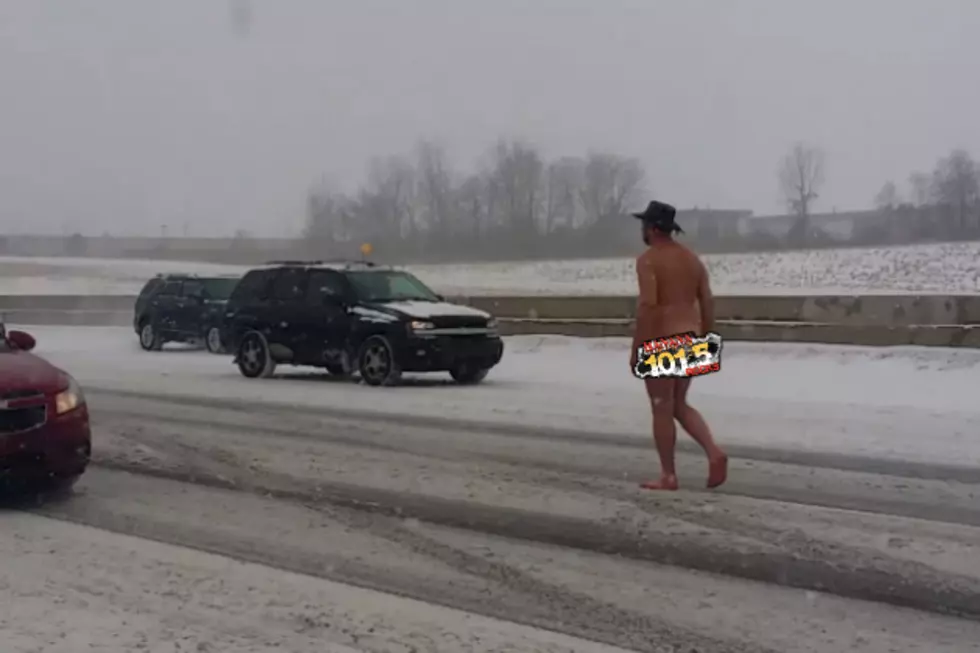 Naked Guy Takes Stroll Down I-75 In Auburn Hills [VIDEO]