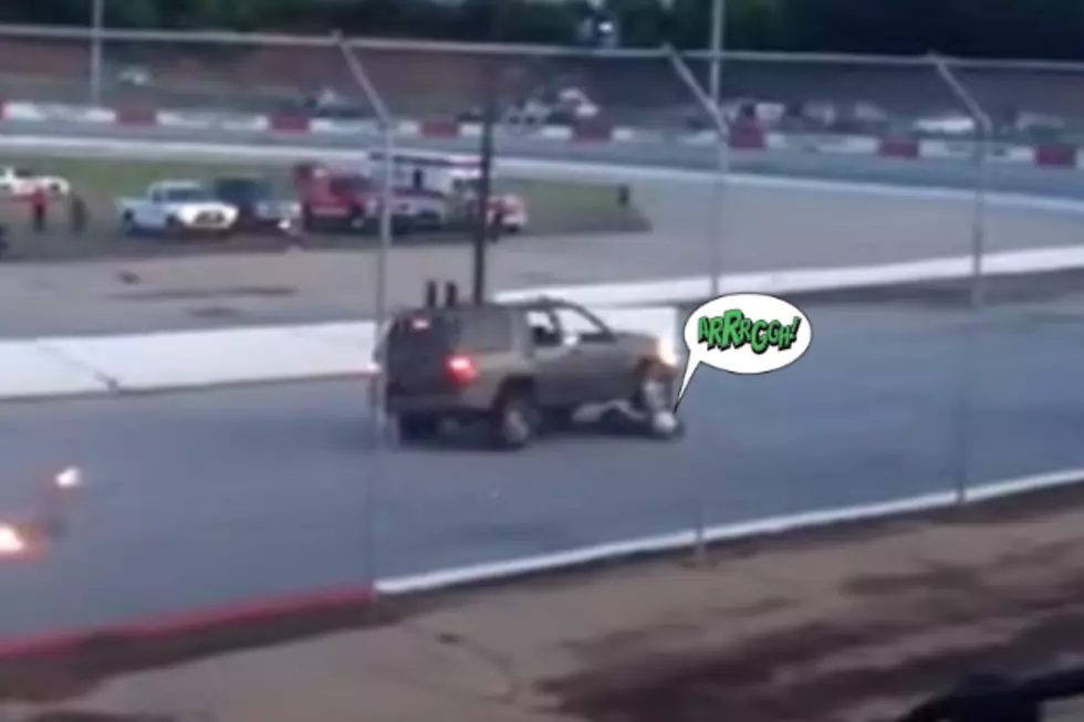 Man is Set On Fire, Run Over in Race Track Stunt Gone Wrong [VIDEO]