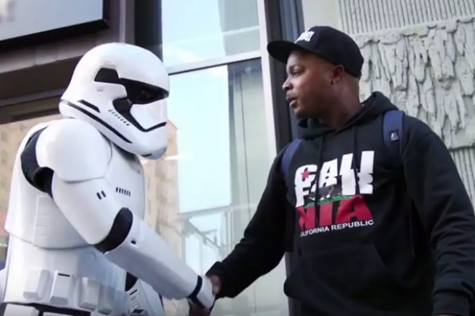 Mark Hamill Dresses As Storm Trooper On Hollywood Blvd [VIDEO]