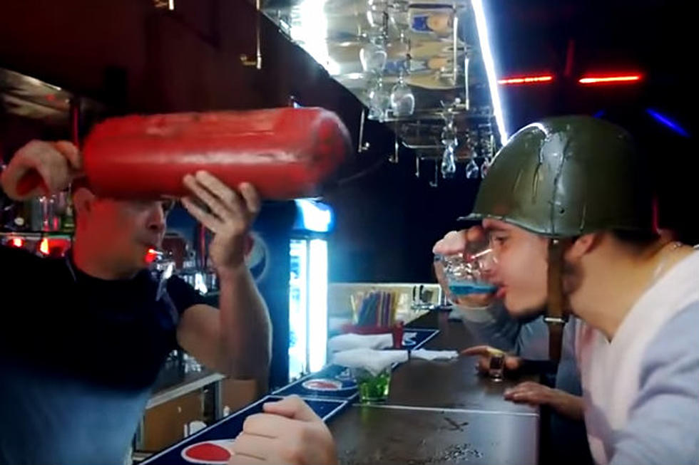 One Tough Cocktail in Russia Requires Wearing a Helmet [VIDEO]