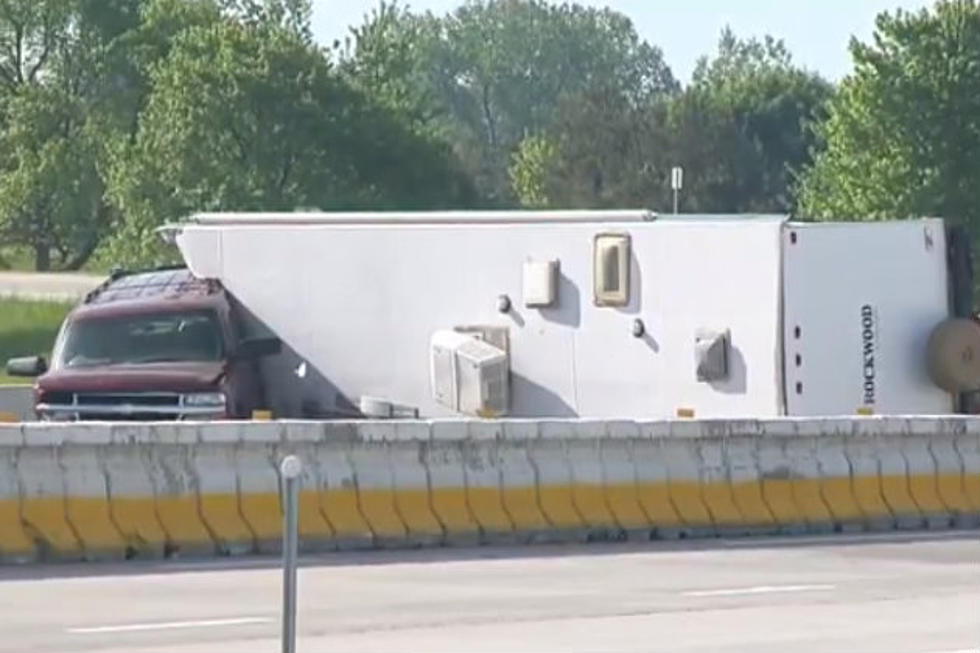 Camper Flips on I-75 Near Bridgeport Exit Causing Huge Backup [VIDEO]