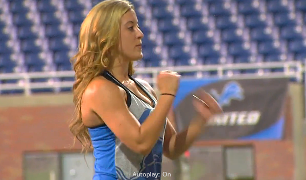 Detroit Lions Cheerleaders Practice For First Time At Ford Field [VIDEO]