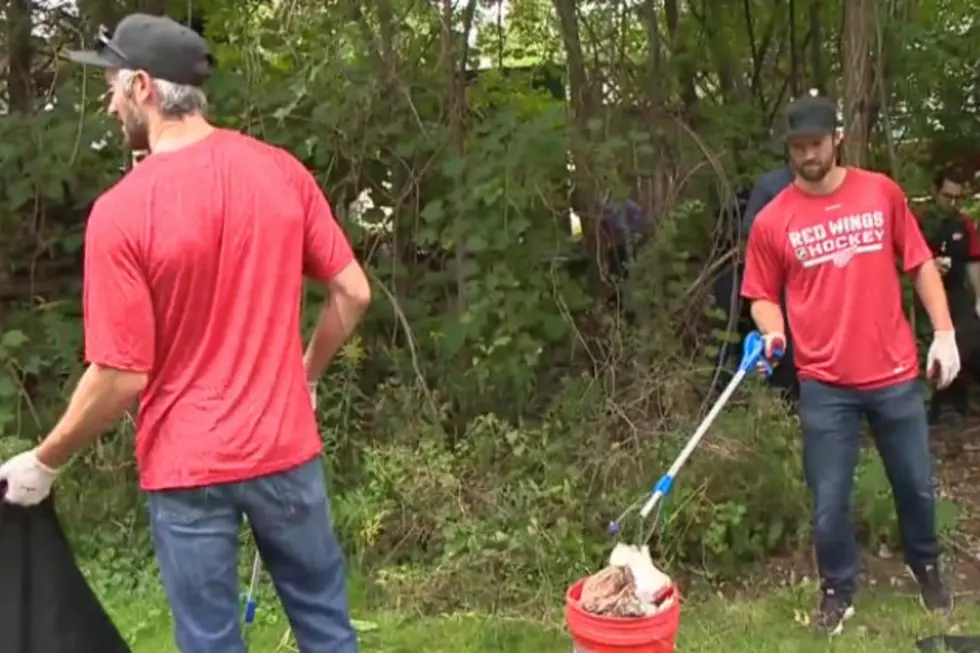 Red Wings Forwards Volunteer to Help Clean up Flint [VIDEO]