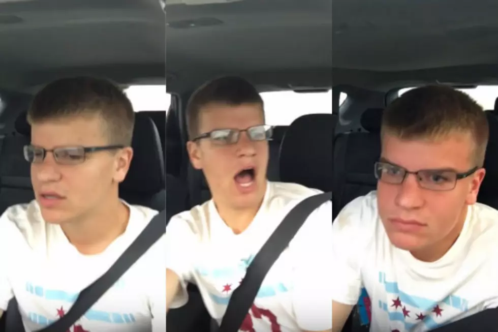 Singing Kid Hydroplanes And Rolls His Car [VIDEO]