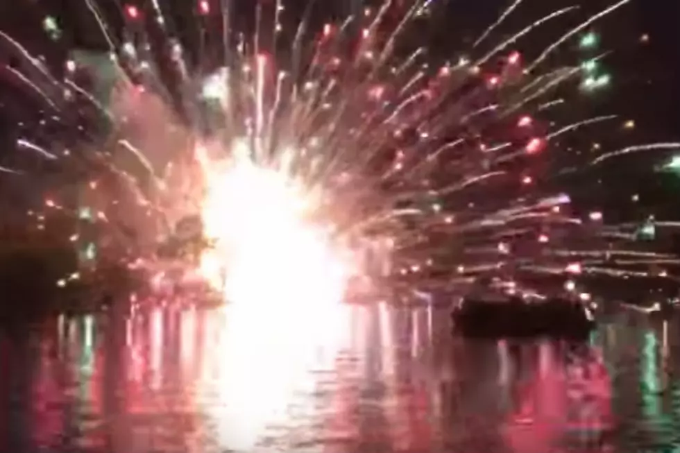 Watch: Lobdell Lake Firework Oops