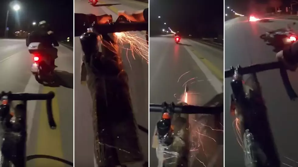 Italian Bicycle Dude Takes Out Scooter Jerks w/ Fireworks Launcher [VIDEO]