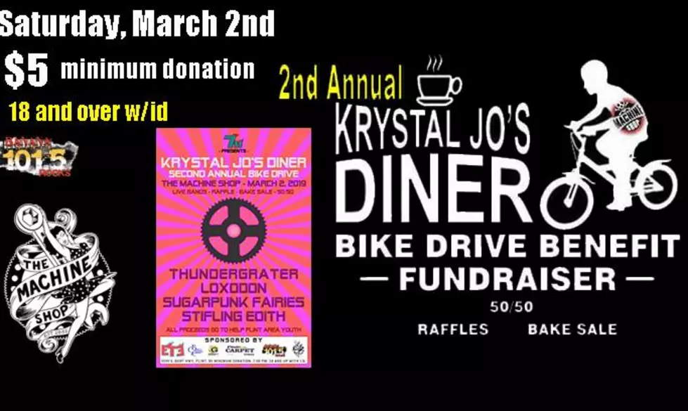 Krystal Jo&#8217;s Diner Annual Bike Drive This Saturday Night At The Machine Shop