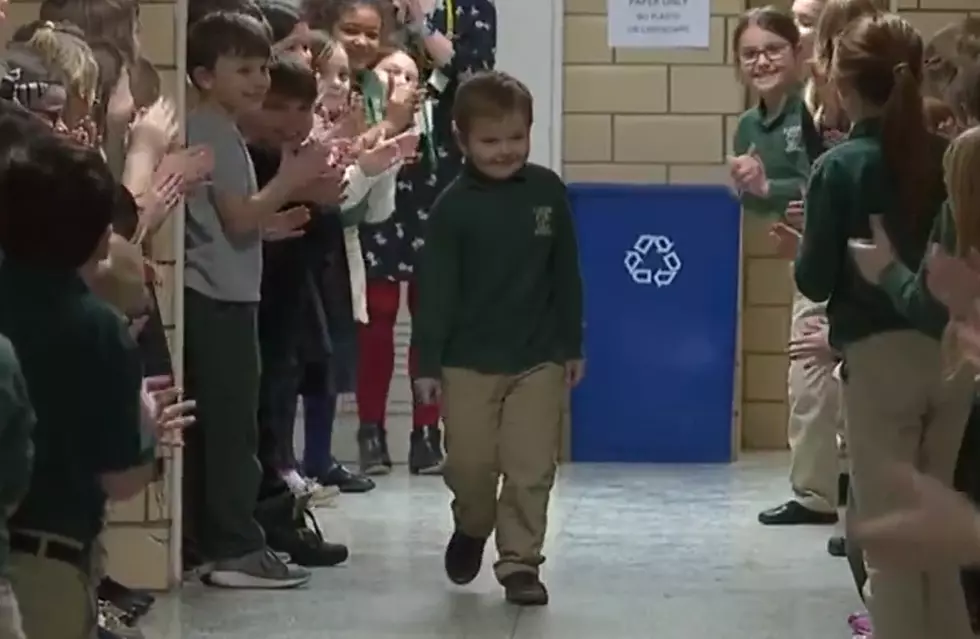 Boy Who Beat Cancer Gets Surprise From Classmates [VIDEO]