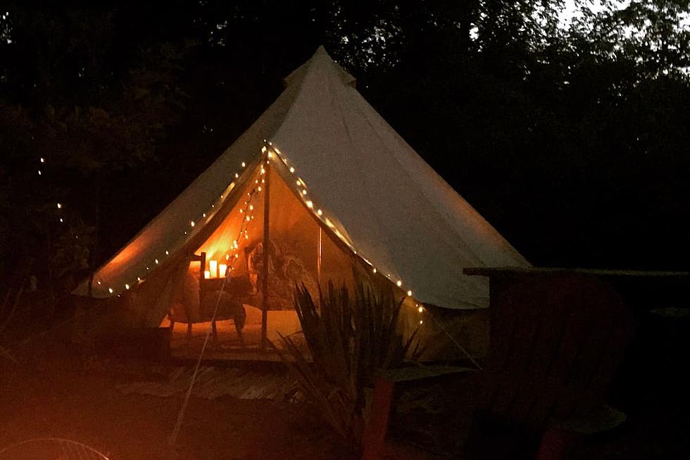 Go Glamping in Michigan and Stay in This Airbnb Tent With a Cozy Bed