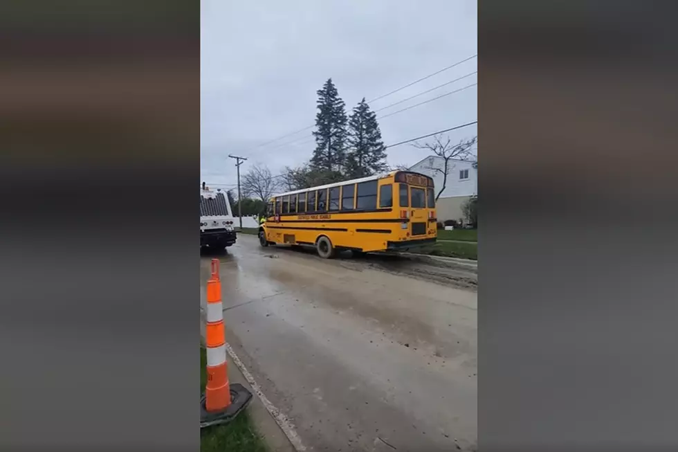 Video of Southfield School Bus Driving Through Wet Cement Goes Viral
