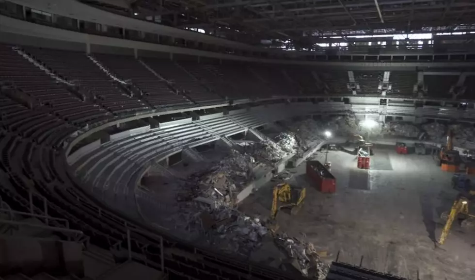 Inside the Palace of Auburn Hills During Demolition in 2020