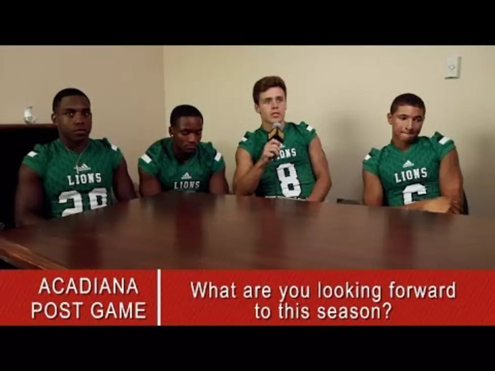 Lafayette High Mighty Lions Football Players at Media Day [VIDEO]