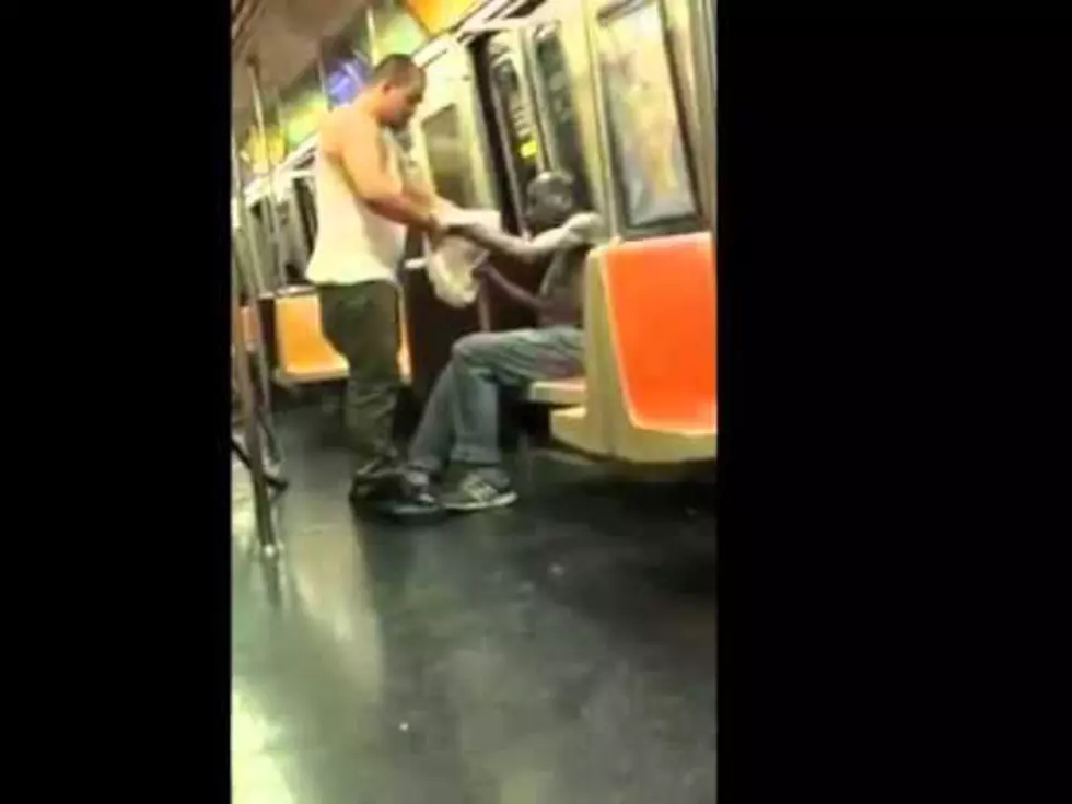 Baby Joel’s Poppin’ Video of the Day: Subway Rider Gives the Shirt Off His Back
