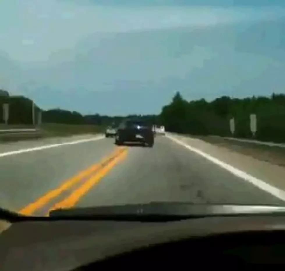 Driver Caught Texting And Swerving [Video]