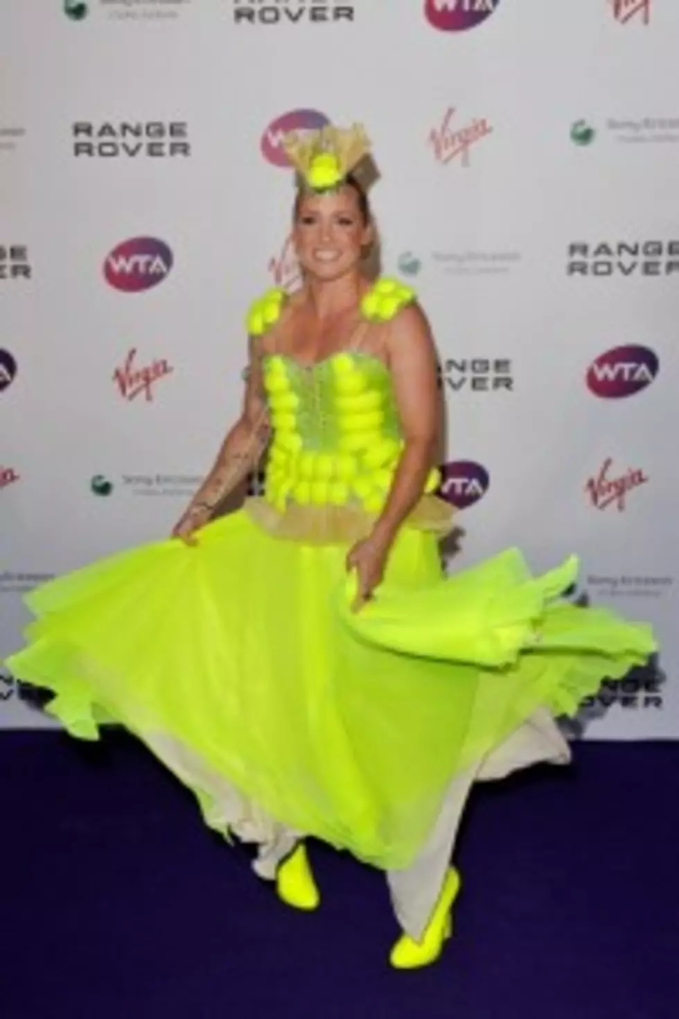 Bethanie Mattek-Sands Wears A Tennis Ball Dress!