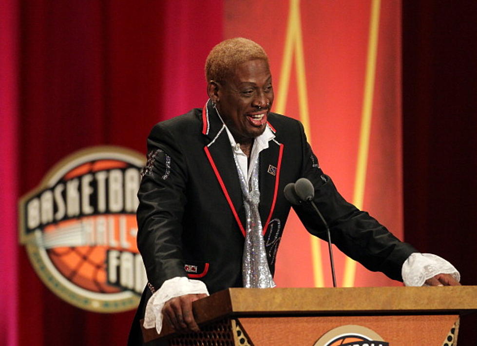 Dennis Rodman Enters The Basketball Hall Of Fame [Video]