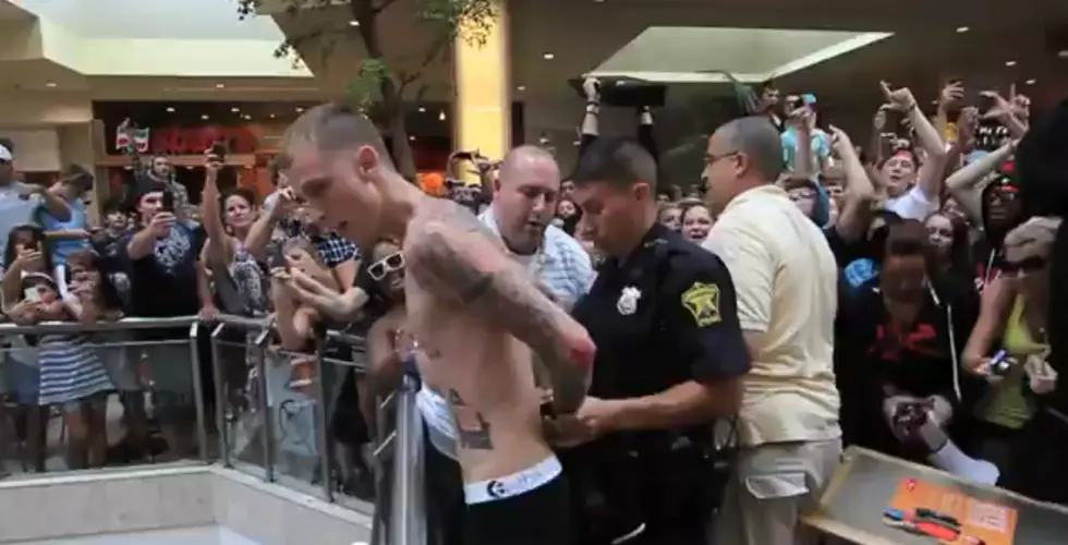 Machine Gun Kelly Arrested After Mall Flash Mob [Video]