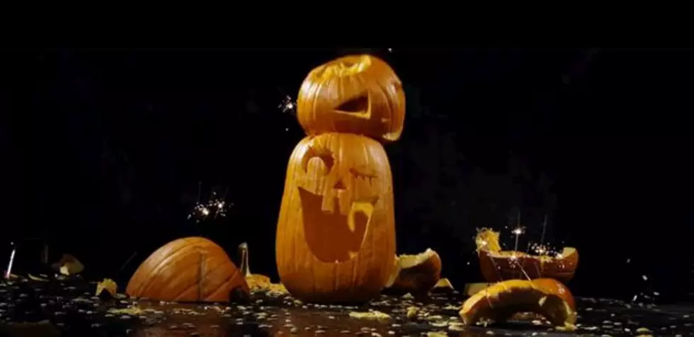 Slow Motion Pumpkin Smashing For Halloween [Video]