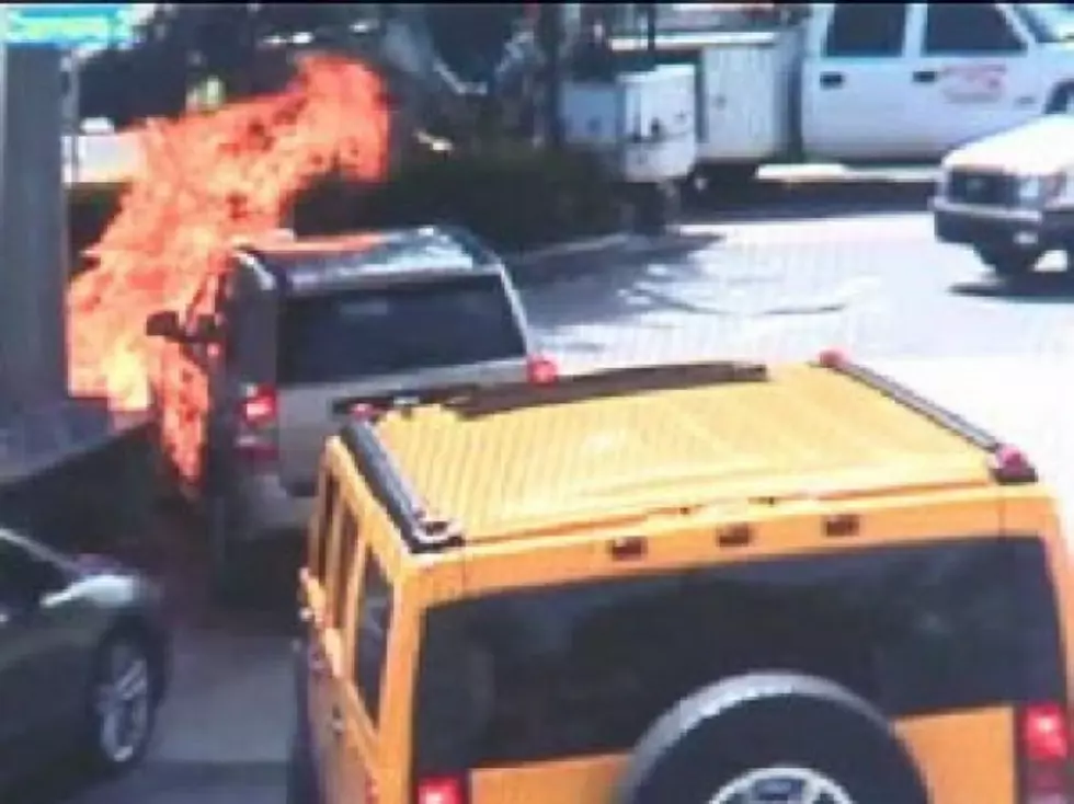 Impatient Driver Causes Gas Pump Explosion; Camera Catches It All [Video]